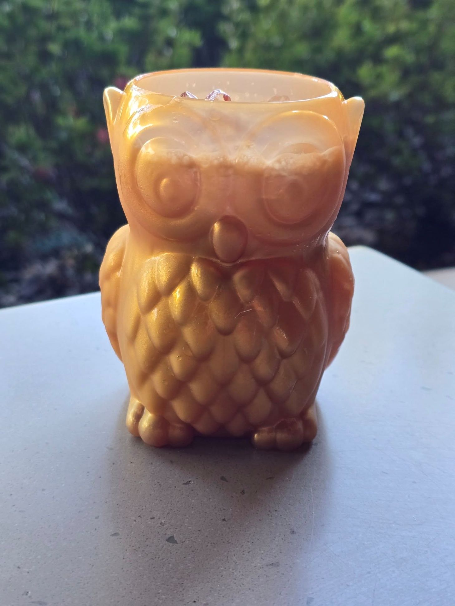 Owl-shaped ceramic mug at The Plastered Owl