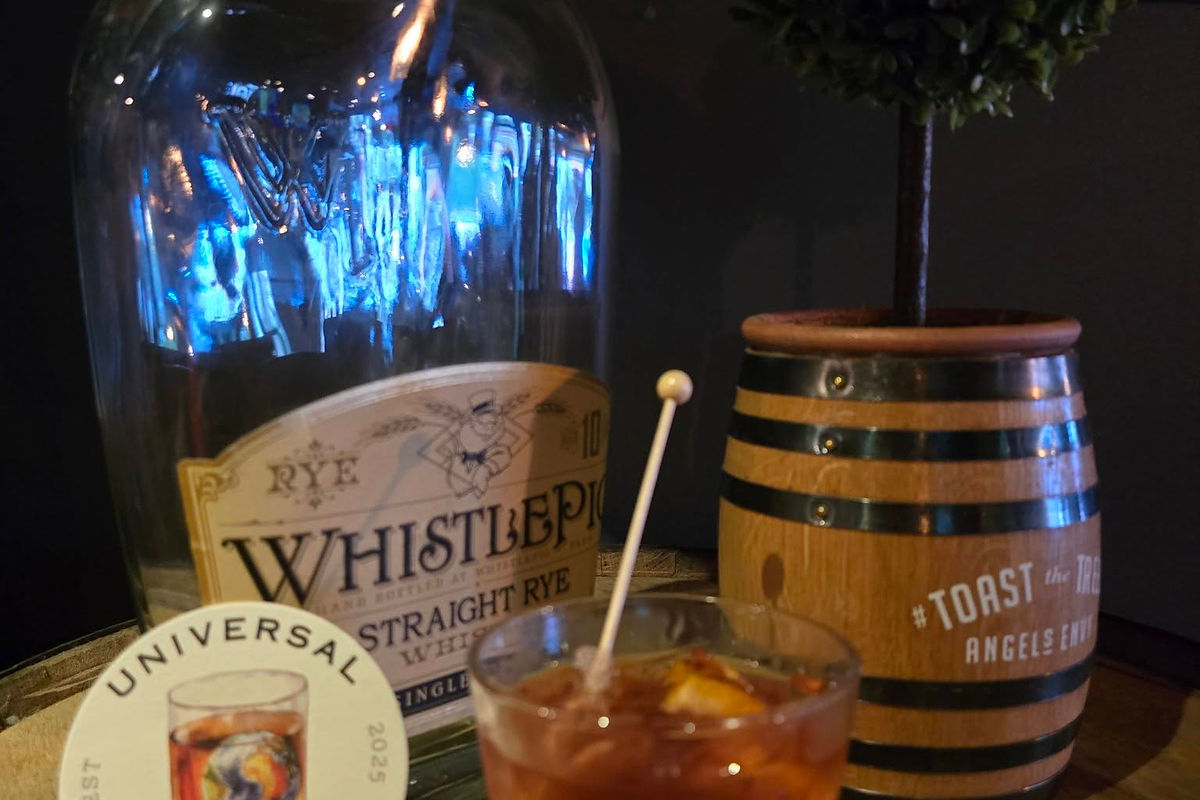 The Whiskey bar and bottle wall