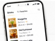 DrinksLooker drink list screen