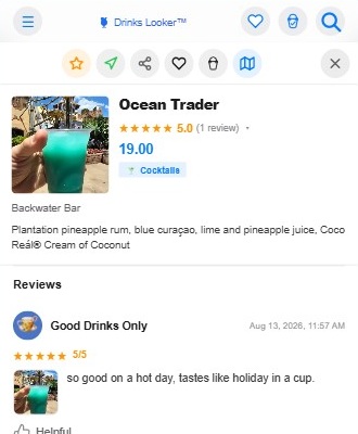 Blue tropical The Raptor Claw drink
