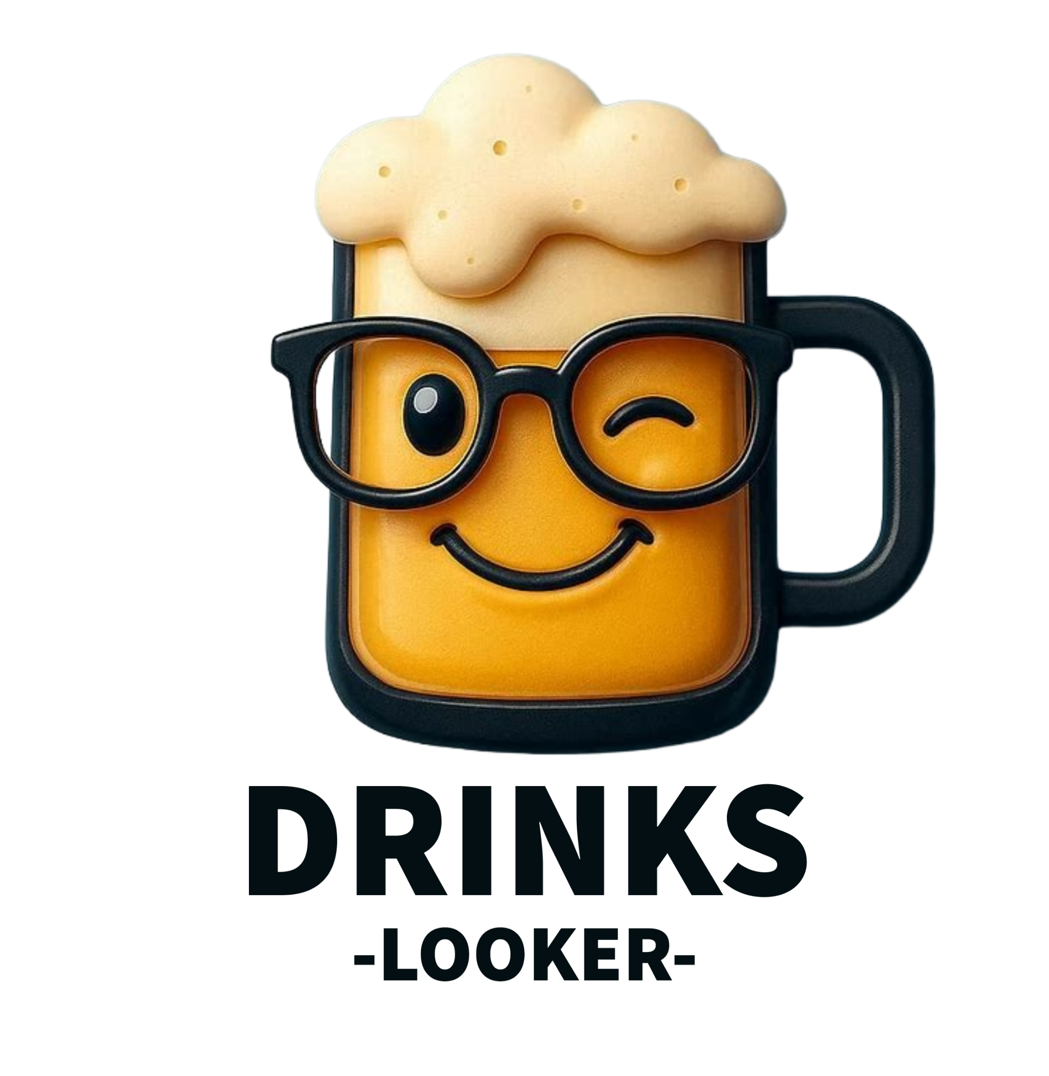 DrinksLooker logo and mascot